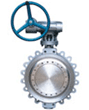 Lug type Three offset Butterfly valve